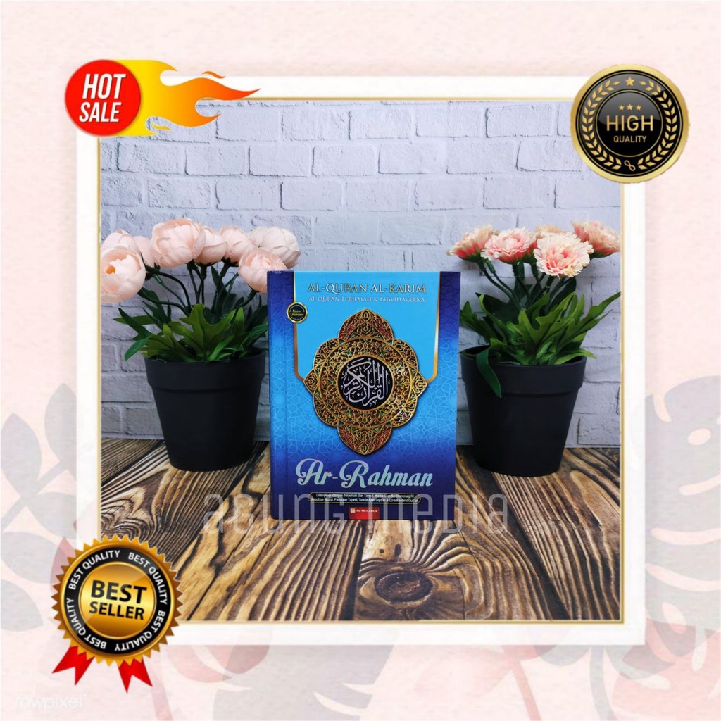 Alquran Ar- Rahman Hard Cover Kecil, Al Quran Terjemahan A6, Quran Tajwid Warna Warni, Quran Hafalan