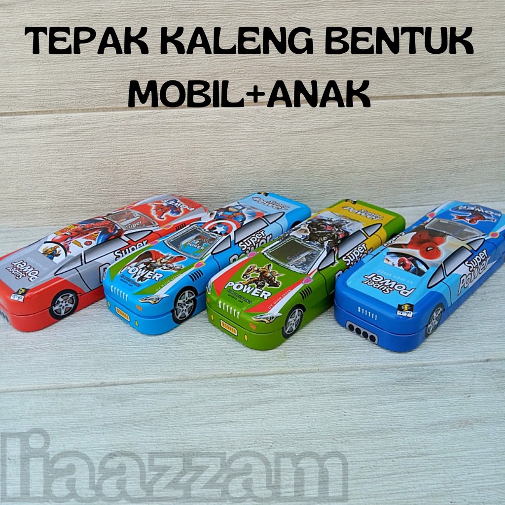

Pensil Case Kaleng/ Tepak / Tempat Pensil Kaleng Besi Mobil + Anak ( B-653 )
