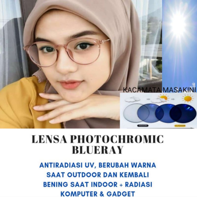 FOTOCROMIC BLURAY | Frame minus | frame antiradiasi | kacamata wanita | kacamata pria kode 2125