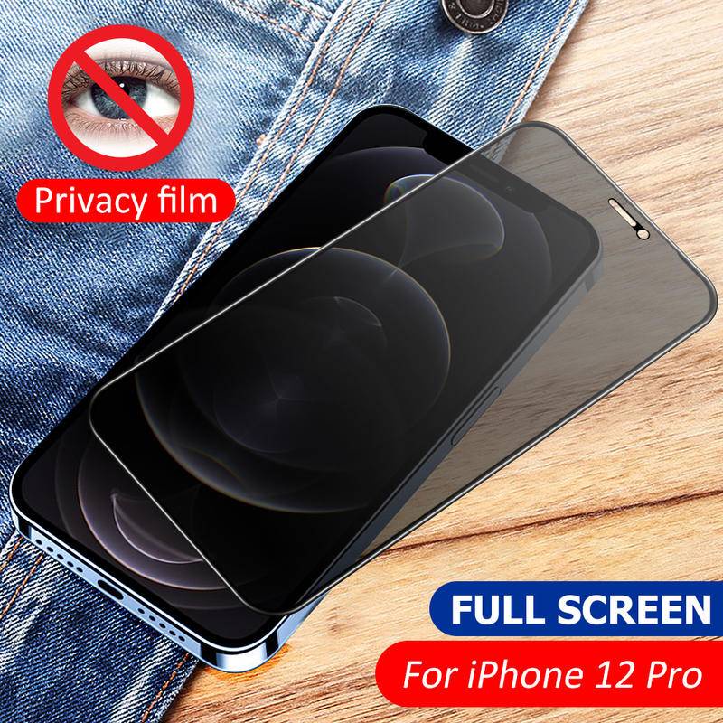 Pelindung Layar Tempered Glass Anti Spy Untuk iPhone 13 12 11 Pro Max Mini X XR XS Max 7 8 6 6s Plus SE 2020 2022
