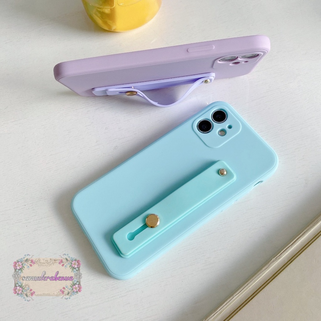 SOFTCASE MACARON HANDSTAND STANDING INFINIX SMART 4 5 6 HOT  8 9 PLAY SB3274