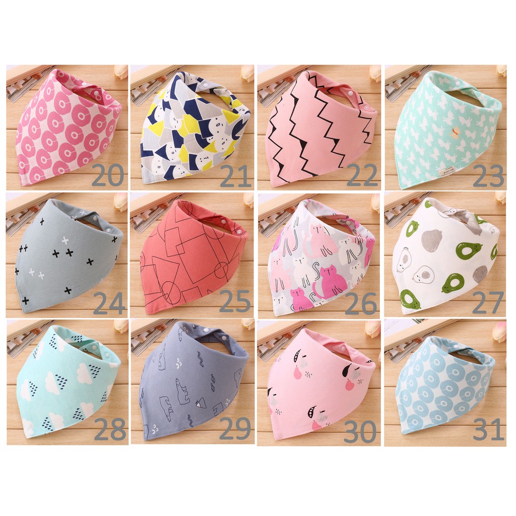 [JOYLEEN BEBE] Triangle BIB Scandinavian Segitiga Slaber Bayi Import