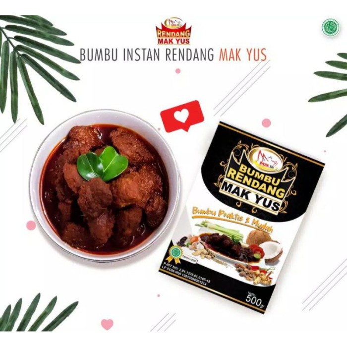 

Wajib Coba!! Bumbu Instan Rendang Makyus Qdq271 084