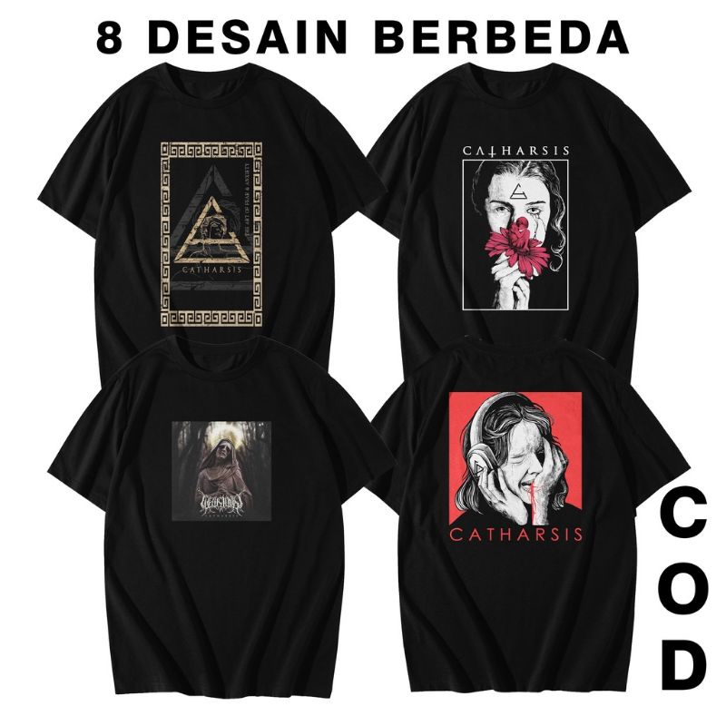 T SHIRT BRAND CATHARSIS  BIMO PD PREMIUM QUALITY PRODUK 100%COTTON COMBED REAKTIF