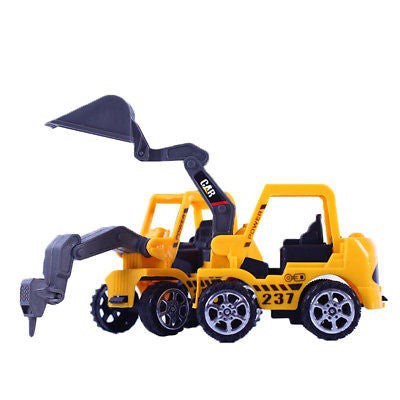 6 Types Children's Forklift Simulation Inertial Excavation Engineering Vehicle Alloy Excavator Model Toys