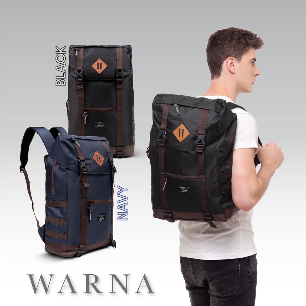 [BISA COD] Tas Punggung Pria Distro Tas Ransel Laptop Cowok Backpack Laki Laki Sekolah Kuliah Travel