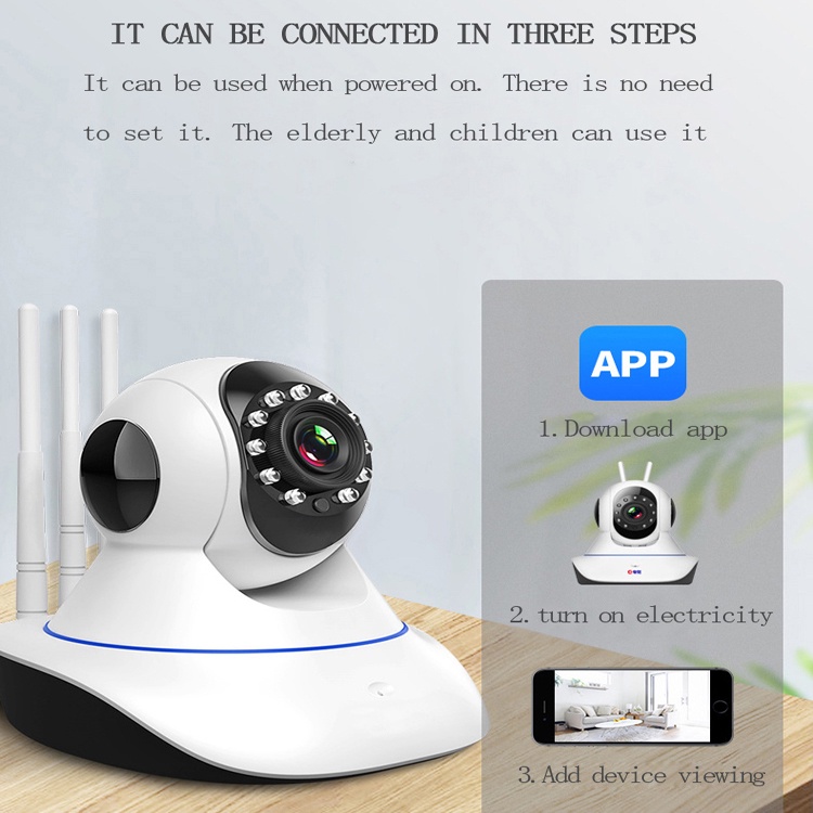 Yoosee 8MP Wireless IP Camera 1080P CCTV Camera Home Security 3 Antena