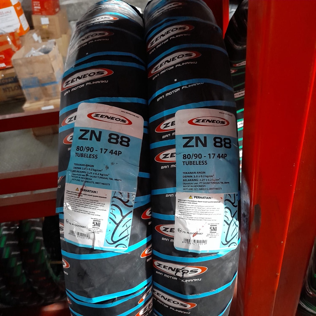 Ban motor bebek Zeneos 80 90 17 Tubeless