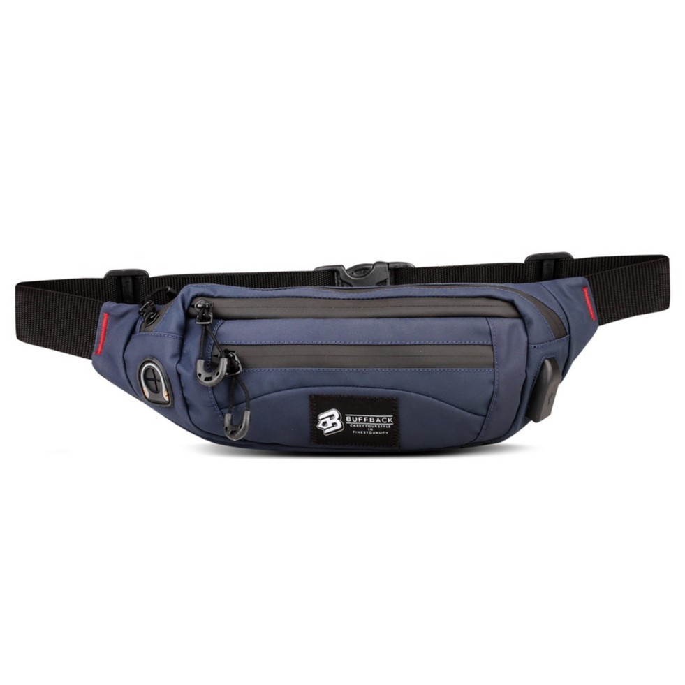 Waistbag Buffback Premium Berkualitas Waterproof USB Tyrex 1.0