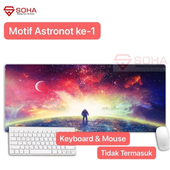 AK-02 Tatakan Mouse pad Gaming Deskmat Deskpad Design Bagus dan Warna Cerah Tatakan Keyboard Laptop Mouse Meja Kerja Mousepad Kualitas Bagus