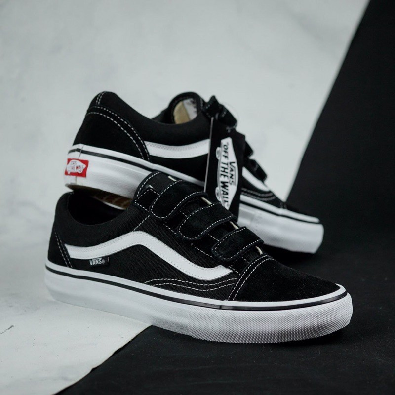 vans original bestseller pro velcro blackwhite