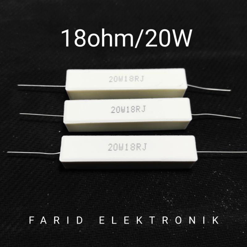 Resistor  18ohm 18 ohm 20 watt 20w