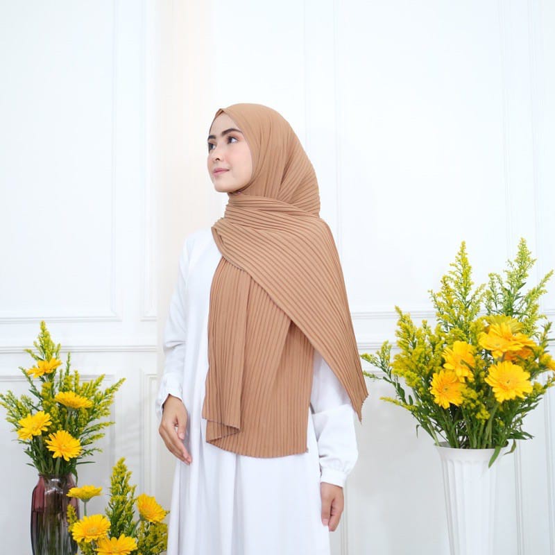 (Full Plisket Diamond) Pashmina Pasmina Plisket Lidi Premium/ Fatin Jilbab Pasmina Pusatgrosir_solo-4