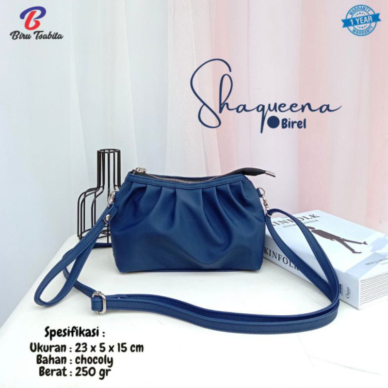 Shaqueena Bag BIRU TSABITA Tas Selempang Cantik Bisa Dijadikan Dompet