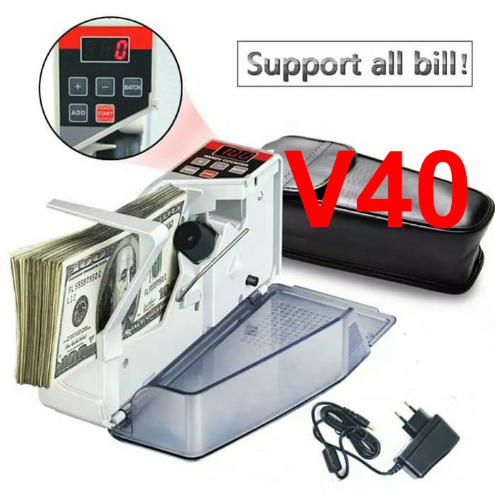 

V40 Mesin Penghitung Uang Mini Portabel Money Handy Counter V40