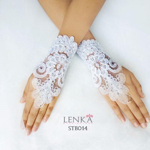 [STOK TERBATAS] LACE GLOVES AKSESORIS PENGANTIN SARUNG TANGAN BROKAT STB014