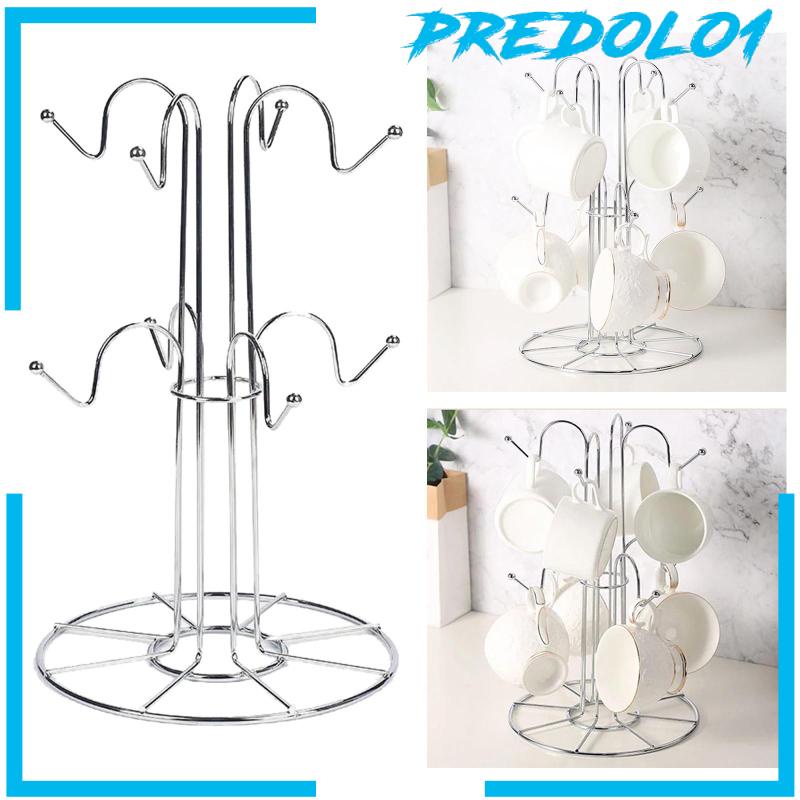 Cup Drying Rack 8 Cup Hooks Dryer Bar Decor for Wine Glass Home Countertop