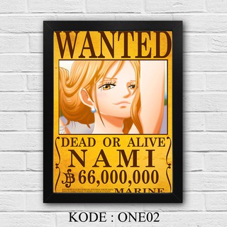  Hiasan  dinding  dekorasi rumah ANIME ONE  PIECE  WANTED 