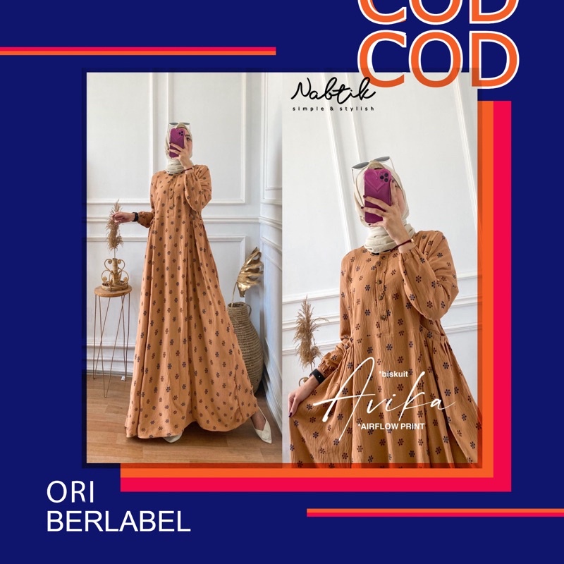 Avika Ori by Nabtik Gamis Crincle Premium