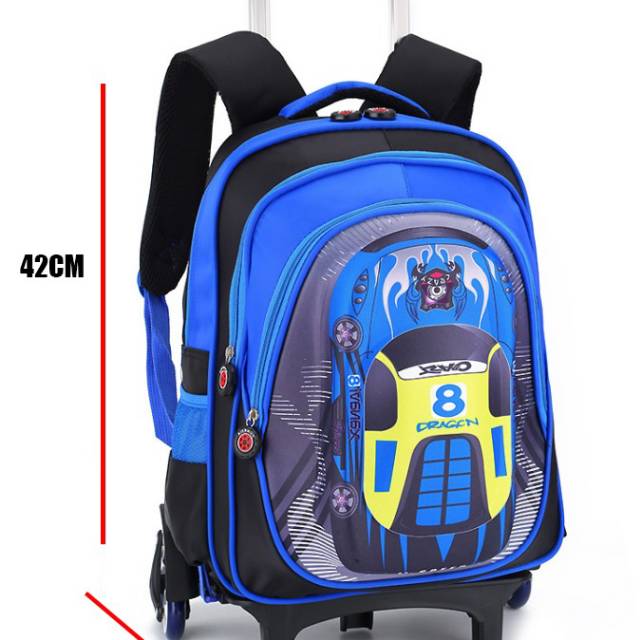 TAS TROLLY ANAK SEKOLAH RODA 6