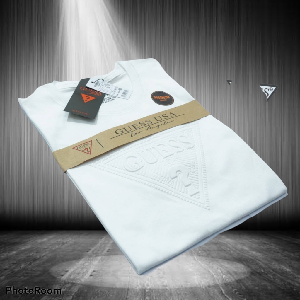 T Shirt Guess Embos Pria/Atasan Guess pria/Kaos Guess Pria