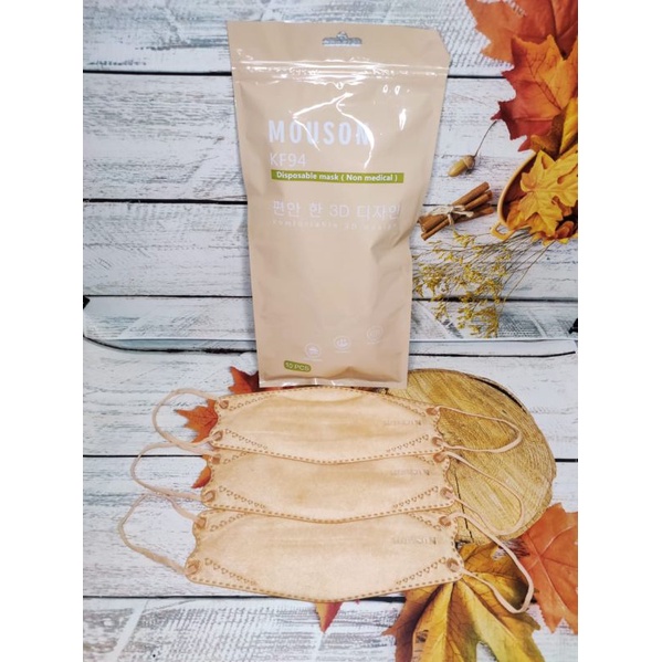 Masker KF94 Mouson - Orange Nude