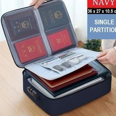 

Office & Stationery | Document Organizer | T [Lockit] Travel Document Bag 3 Digit Password / Tas Dokumen Anti Air | Best Seller