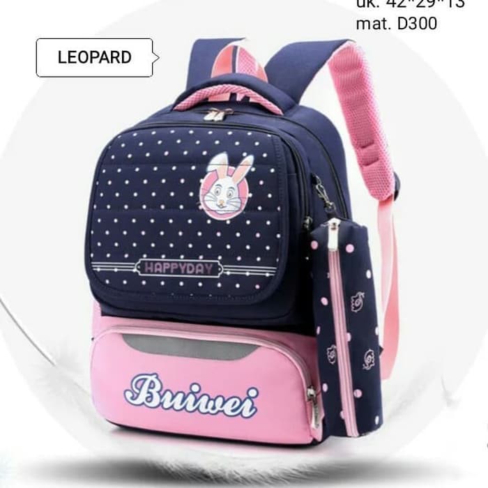 Cbr Six Tas Ransel Anak Laki-Laki [Ysc 681] - Hitam GA511 Backpack Rabbit And Dino 2In1 Mura