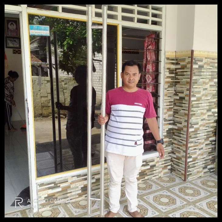 (2meter)2 biji handle pintu rumah baut tembus