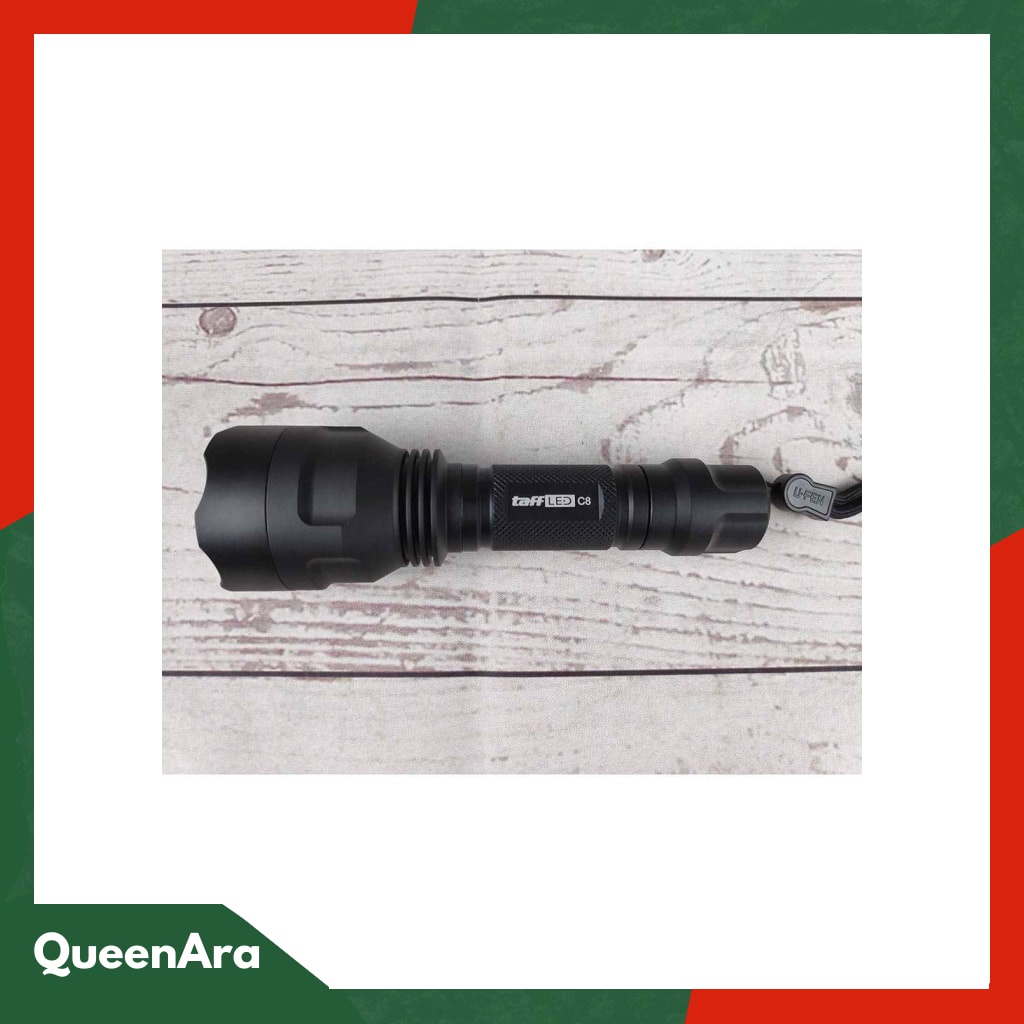 TaffLED C8 Senter LED Flashlight Waterproof Cree Q5 3800 Lumen