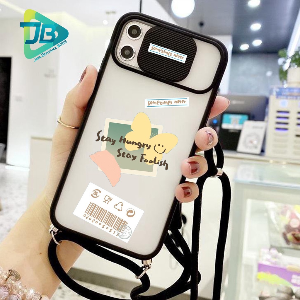 SOFTCASE SLINGCASE SLIDE PELINDUNG KAMERA HUNGRY SAMSUNG OPPO VIVO REALME IPHONE XIAOMI ALL TYPE JB5148