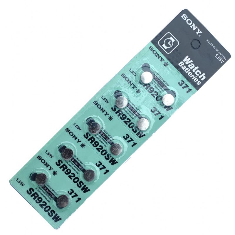 Baterai 920/371 batu batre 920/371 Sony Murah (harga Papan 10pcs) Bateri jam jam