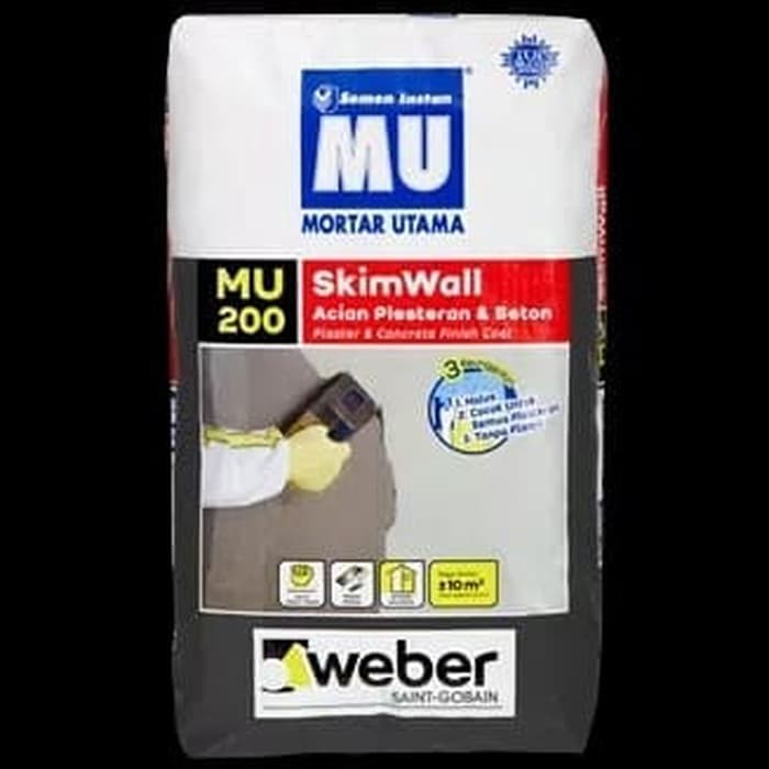 mu 200 mu200 semen instant instan mortar utama utk aci acian 40kg
