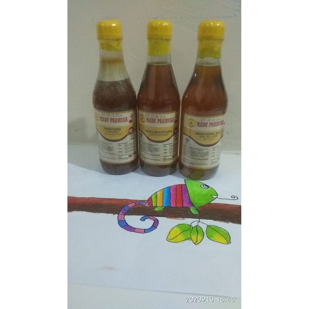 

MADU PRAMUKA MADU SUPER, MADU MULTIFLORA MADU ROYAL JELLY 350 ML