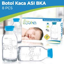 BKA Botol Kaca ASI 100ml Isi 4pcs / 8pcs