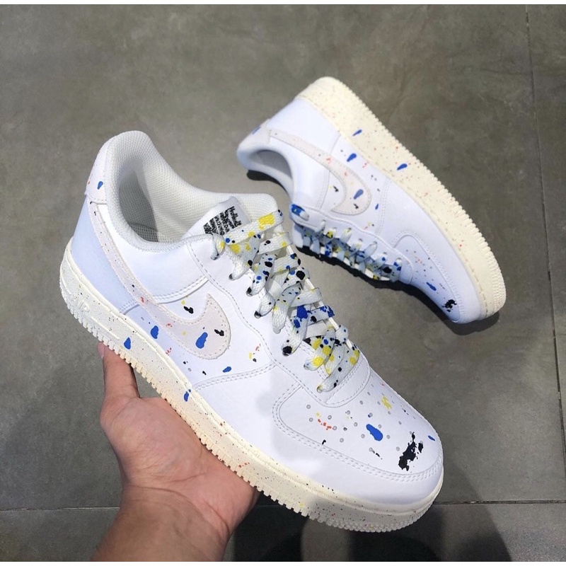 NIKE AIR FORCE 1 LOW PAINT SPLATTER WHITE SAIL ORIGINAL