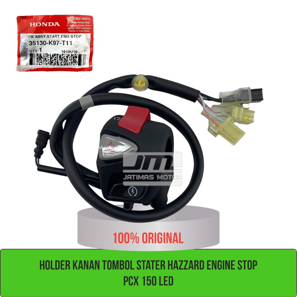 Holder kanan kiri tombol stater hazzard engine stop klakson sein PCX 150 LED hybrid 35130-K97-T11 35