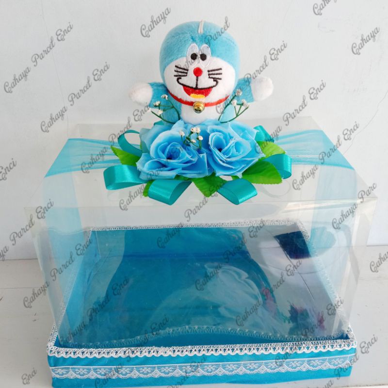 Kotak Parcel Doraemon hantaran seserahan pernikahan parsel