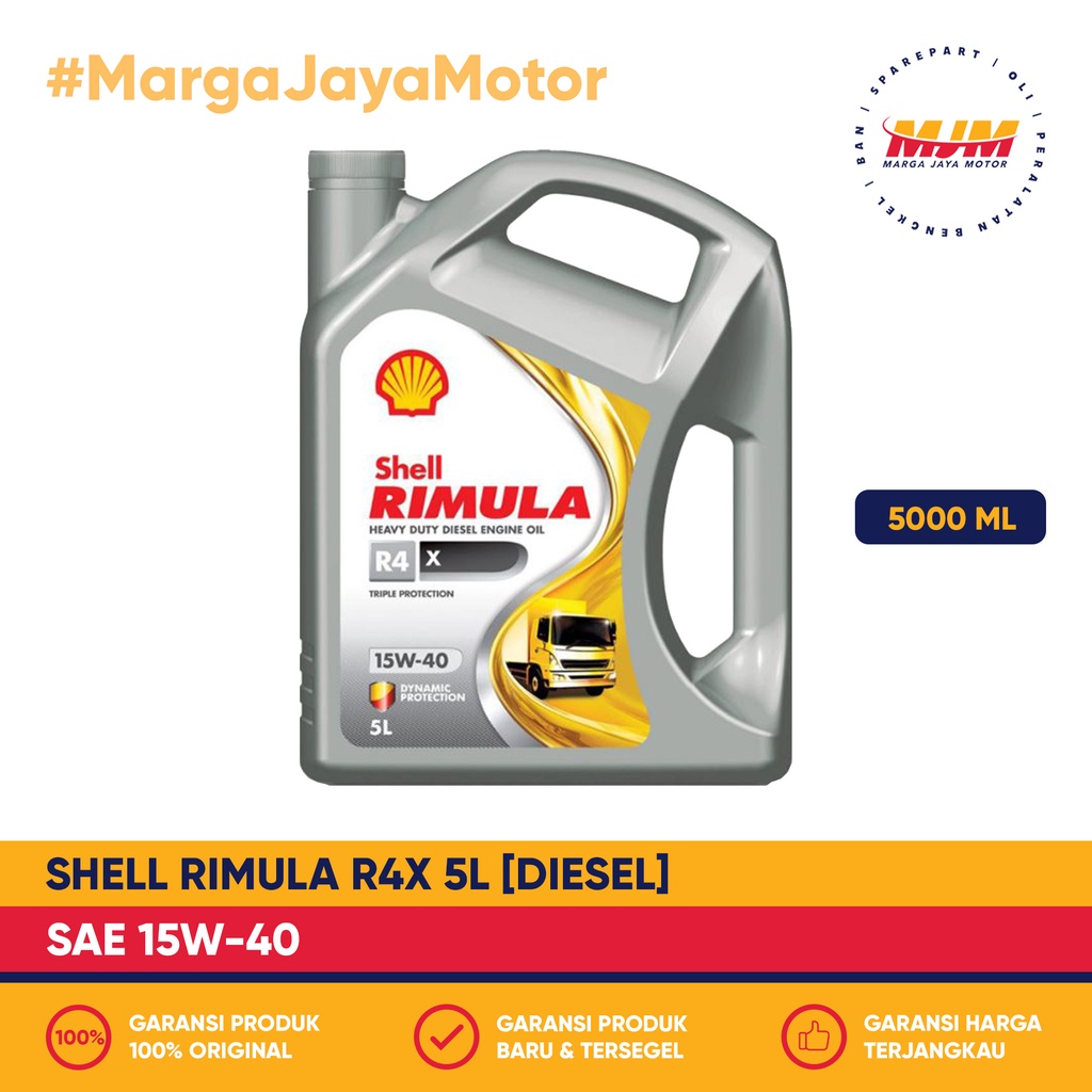 Shell Rimula R4X 15W/40 5000ml Diesel Shell Oil 5L