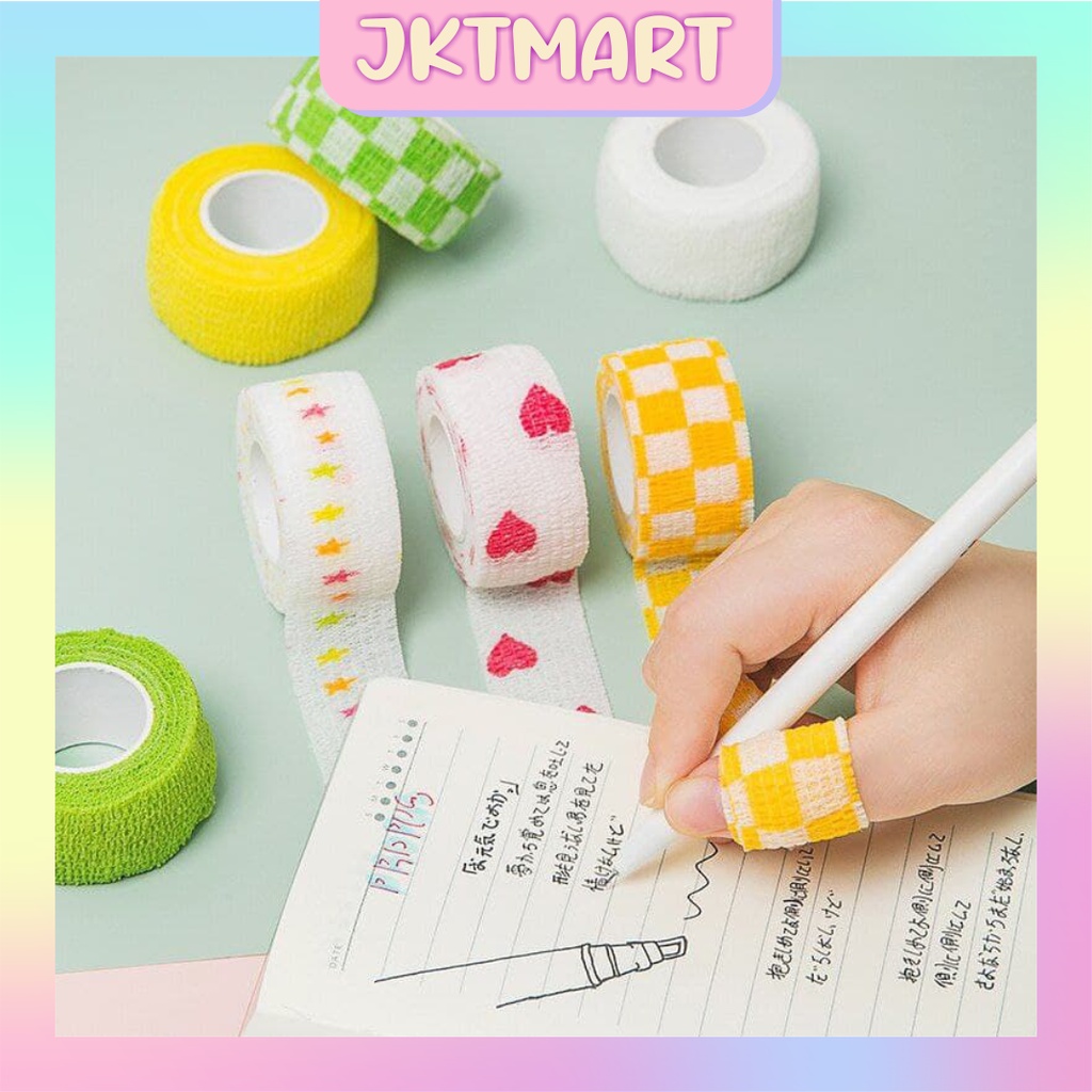 

⭐ JKTMART ⭐ Finger Tape Wrist Tape Protective Tape Pelindung Jari Perban Jari Sport Tape Warna Warni Lucu S019