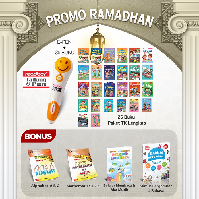 Promo Talking EPen Readboy + 30 Buku TK Lengkap