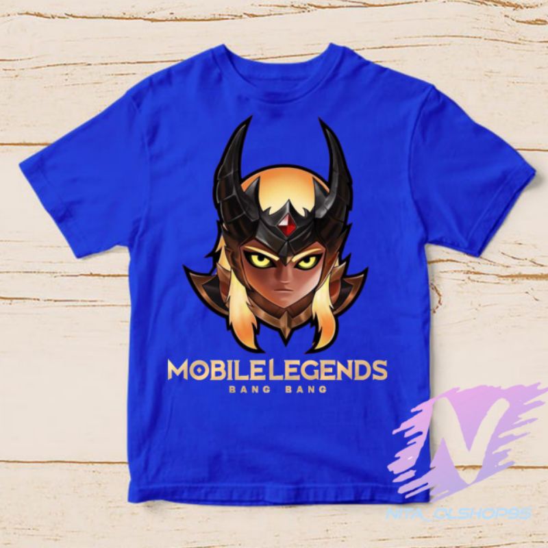 baju anak kaos anak mobile legends hero leomord