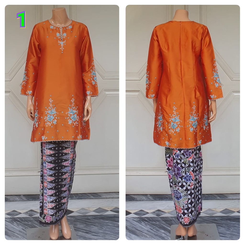 STELAN BAJU KURUNG MELAYU BORDIR WARNA SET TUNIK MELAYU STELAN BAJU KURUNG MELAYU BORDIR WARNA SET TUNIK MELAYU