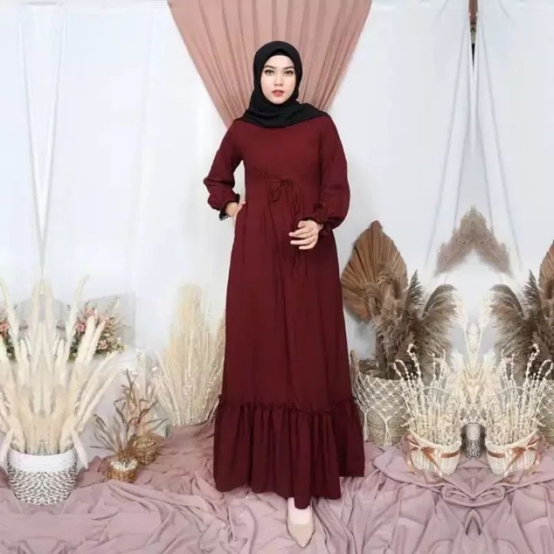 Selly Gamis Wanita Dress Maxy Fashion Muslim