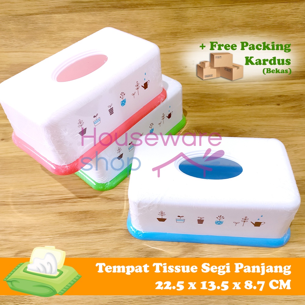 Tempat Tissue / Tissue Box / Tempat Tisu Kotak Panjang Warna