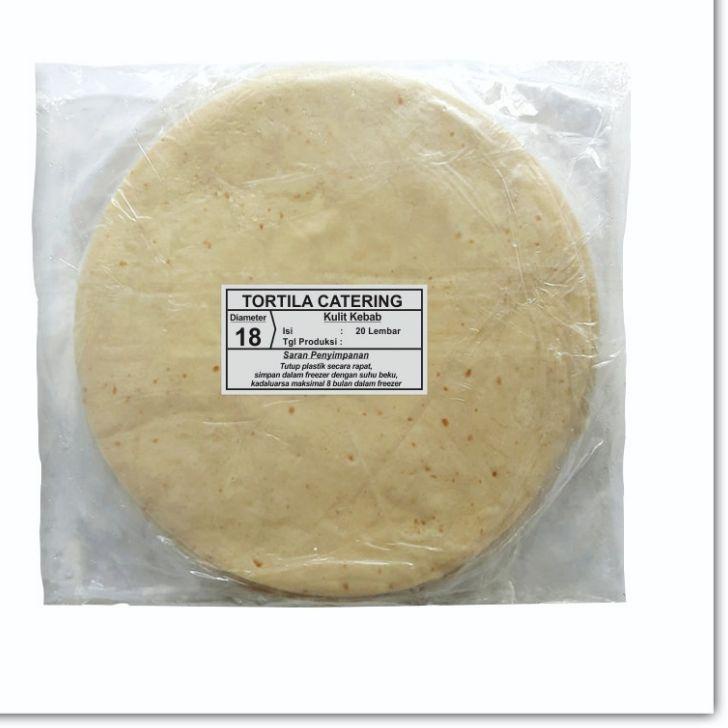 

Terlaris Kulit kebab TC tortila catering diameter 18 cm isi 20