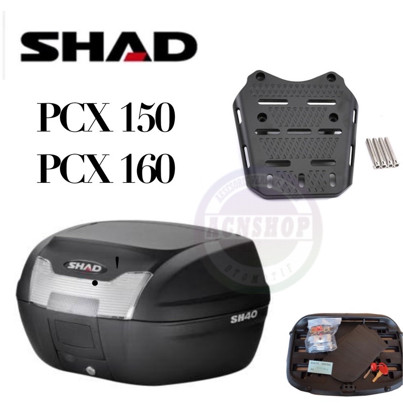 PAKETAN BOX SHAD 40 + BREKET BOX PCX 150 /PCX 160