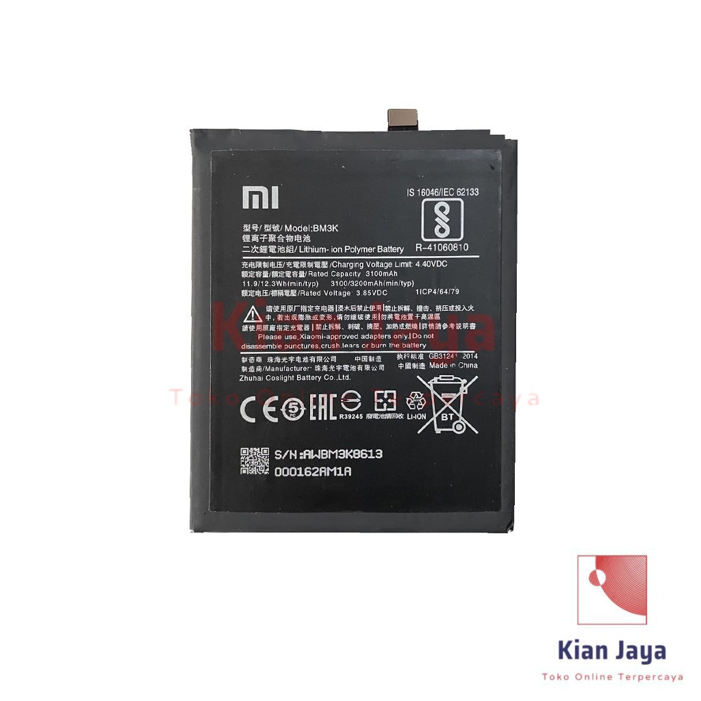 Baterai Xiaomi Mi Mix 3 BM3K Original OEM Batre Batrai Battery Hp Xiao Mi BM 3K Ori