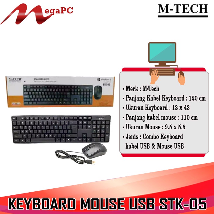 Keyboard Plus Mouse M-Tech STK-05