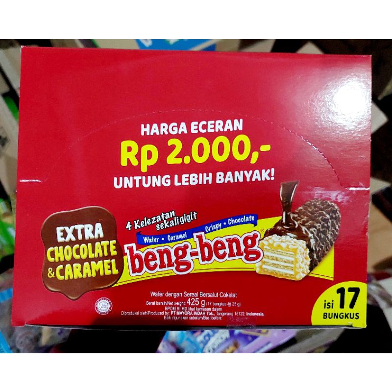 Beng-beng Share It 285gr (isi 30pcs)  / Beng-beng Wafer 425 gr ( 25gr x 17 pcs ) / Beng-beng Maxx 32gr x 12pcs